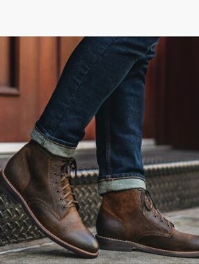 🤎EUC Thursday Boot Company Everyday President Suede Leather Ankle Boots, Mocha